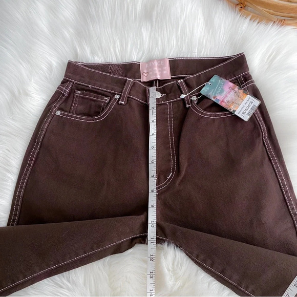 Revice Ex Boyfriend Miss Me Jeans Dark Brown Women’s 28 New - Picture 14 of 16